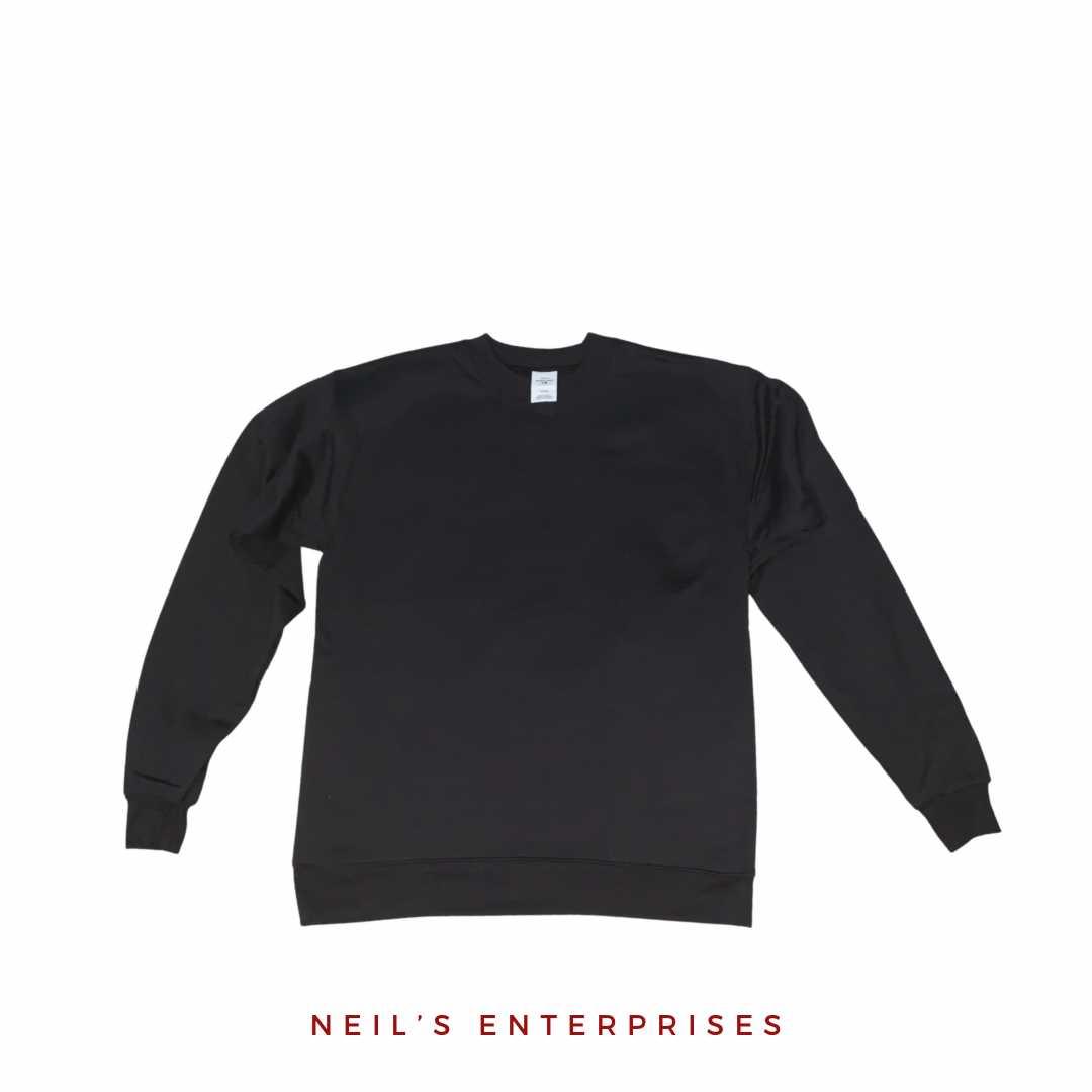 Authentic Hanes Sweatshirt - BLACK