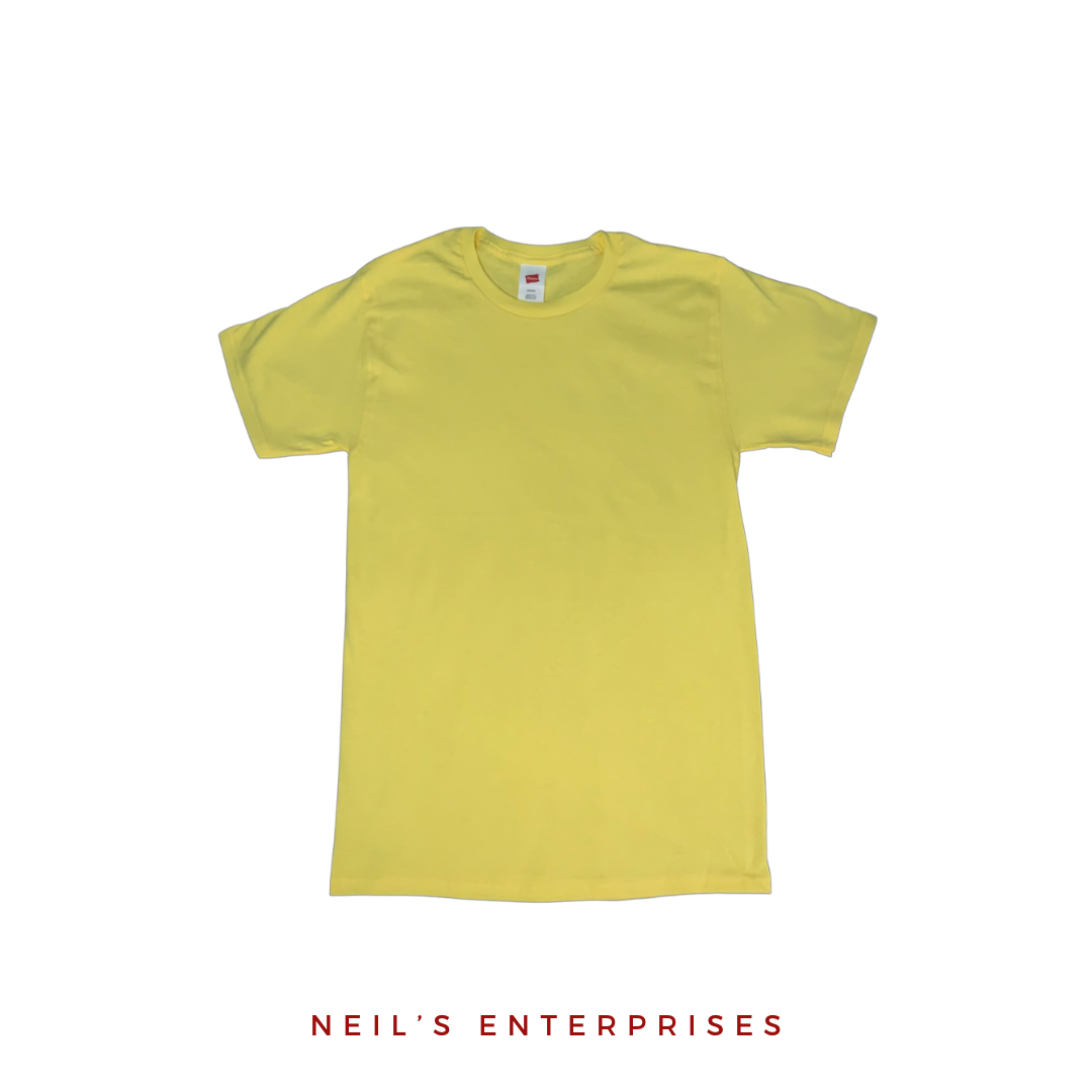 Authentic Hanes T-Shirt - YELLOW