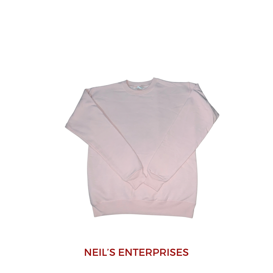 Authentic Hanes Sweatshirt - PALE PINK