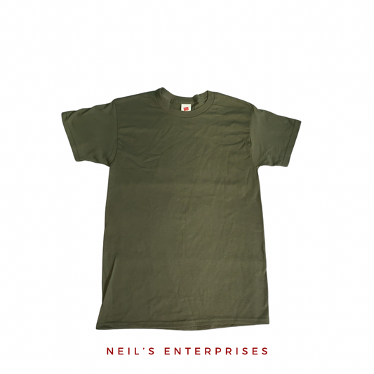 Authentic Hanes T-Shirt - OLIVE GREEN