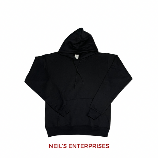 Authentic Hanes Hoodie - BLACK