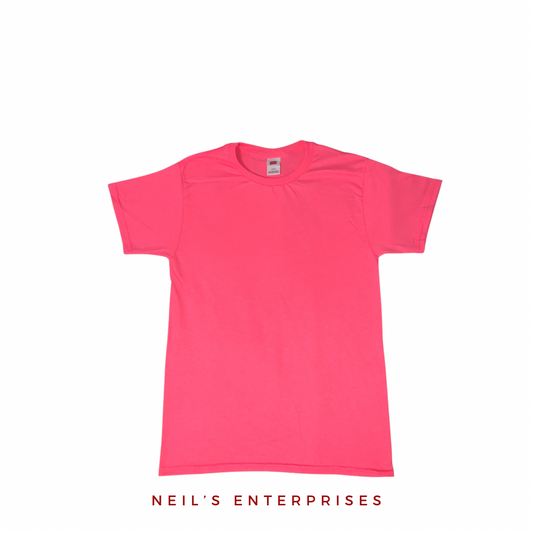 Authentic Hanes T-Shirt - NEON PINK