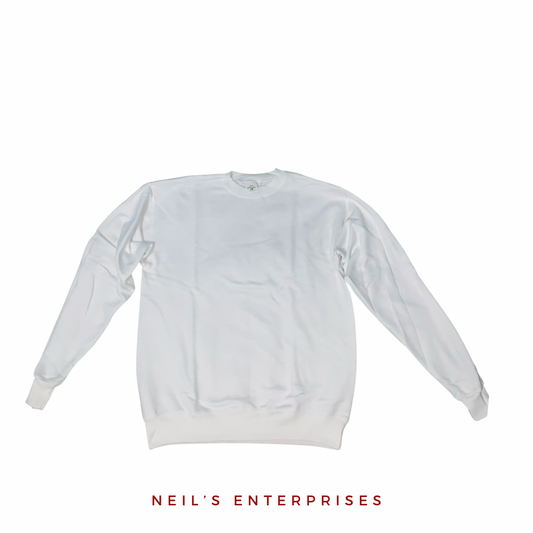 Authentic Hanes Sweatshirt - WHITE